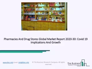 Global Pharmacies And Drug Stores Market Market Overview And Top Key Players by 2030