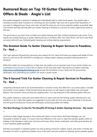 The Most Influential People in the Southeast Gutter Cleaning Industry and Their Celebrity Dopplegangers