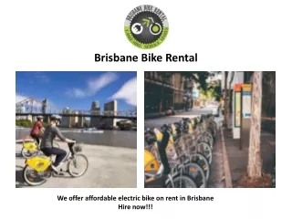 Bike Hire Brisbane