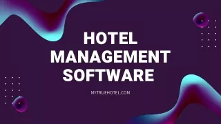 Hotel Management Software