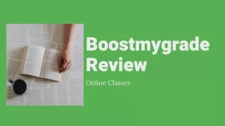 boostmygrade review online classes