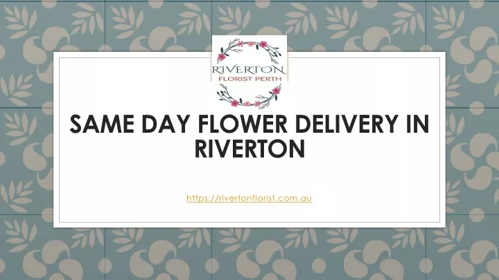 same day flower delivery in riverton