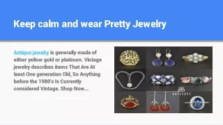 Keep calm and wear Pretty Jewelry