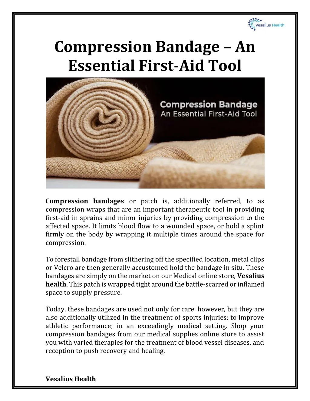 PPT - Compression Bandage – An Essential First-Aid Tool PowerPoint ...