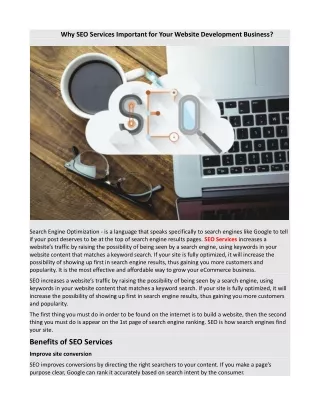 why seo services important for your website