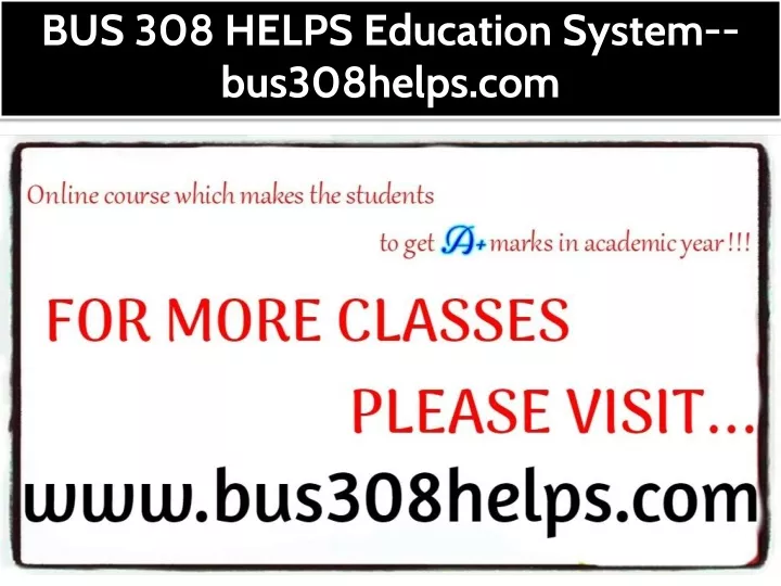 bus 308 helps education system bus308helps com