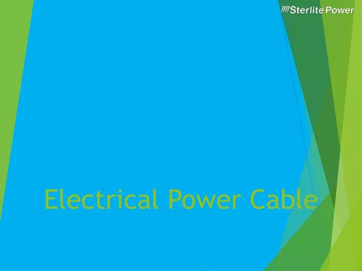electrical power cable