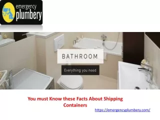 You must Know these Facts About Shipping Containers