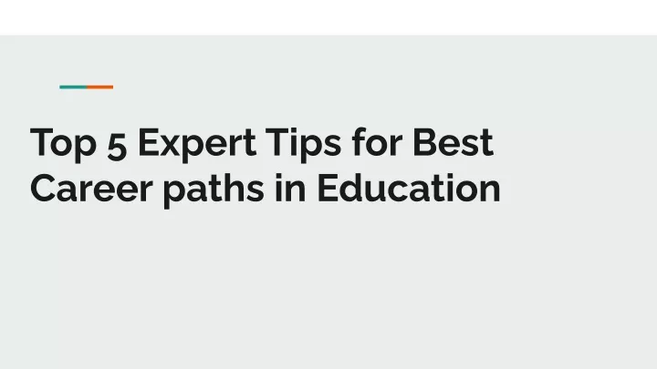 top 5 expert tips for best career paths