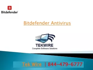 Bitdefender Antivirus - 8444796777 - Tek Wire