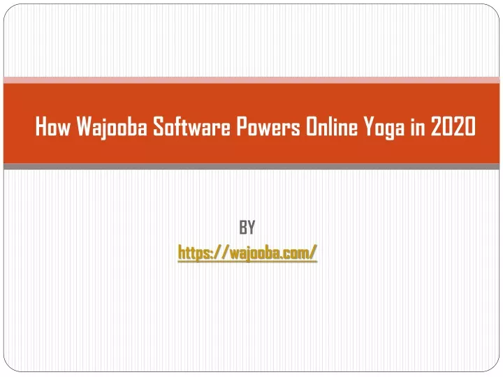 how wajooba software powers online yoga in 2020