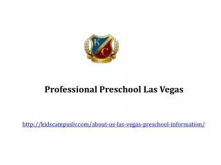 Professional Preschool Las Vegas