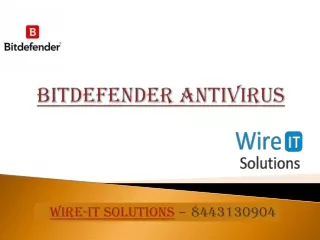 Bitdefender Antivirus - 8443130904 - Wire-IT Solutions