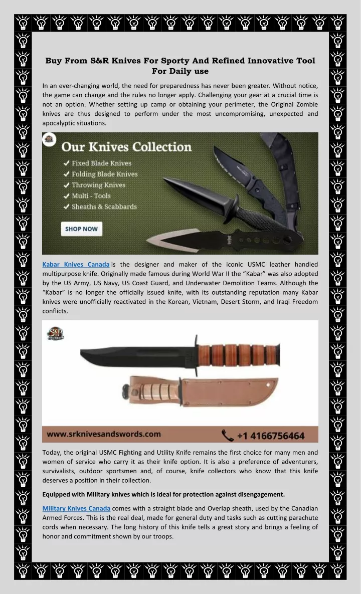 buy from s r knives for sporty and refined