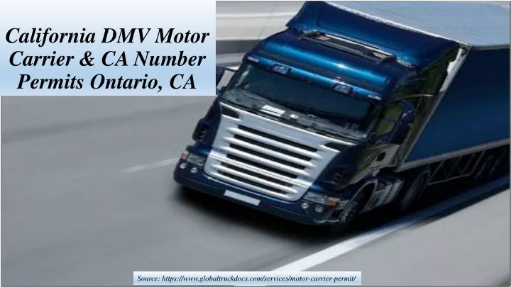california dmv motor carrier ca number permits ontario ca