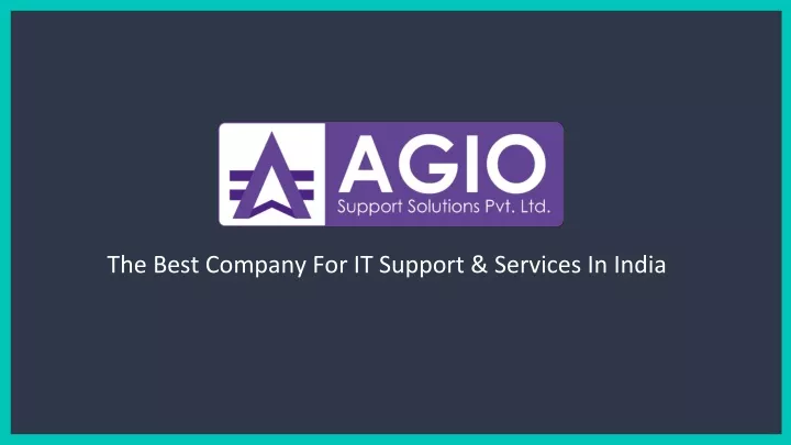 the best company for it support services in india