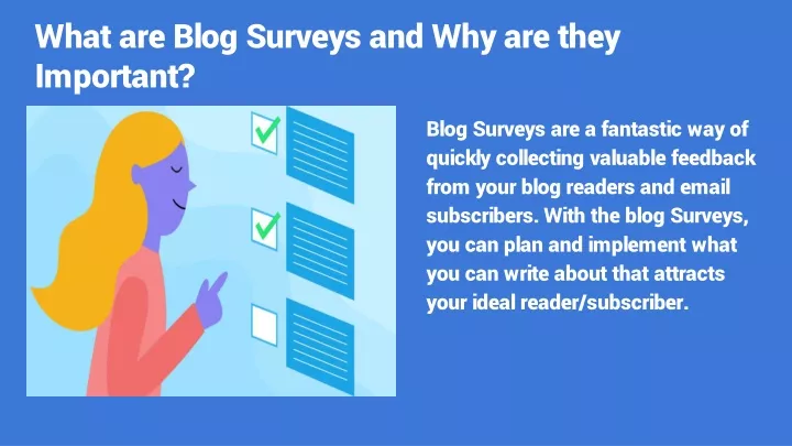 what are blog surveys and why are they important