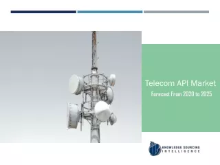 Telecom API Market Projected to Grow at healthy CAGR of 4.50% during 2018 to 2024
