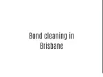 Bond cleaning services Brisbane - slide 1
