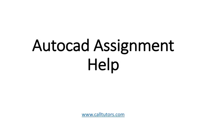 autocad assignment help