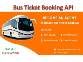 Bus Booking API: Bus booking API provider