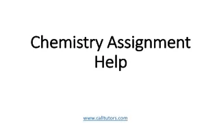 chemistry assignment help