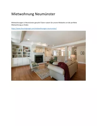 mietwohnung neum nster
