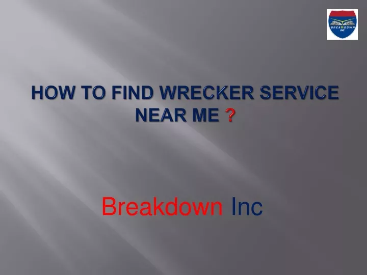 how to find wrecker service near me