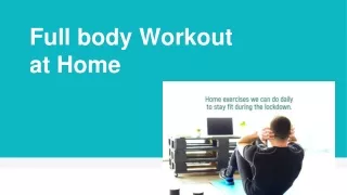 Home exercises we can do daily to stay fit during the lockdown