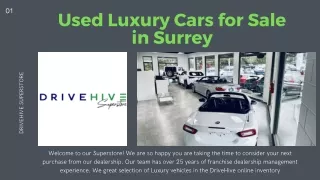 Used Luxury Cars for Sale  in Surrey - DriveHive Superstore