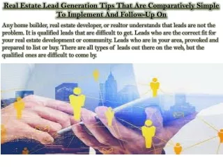 real estate lead generation tips that