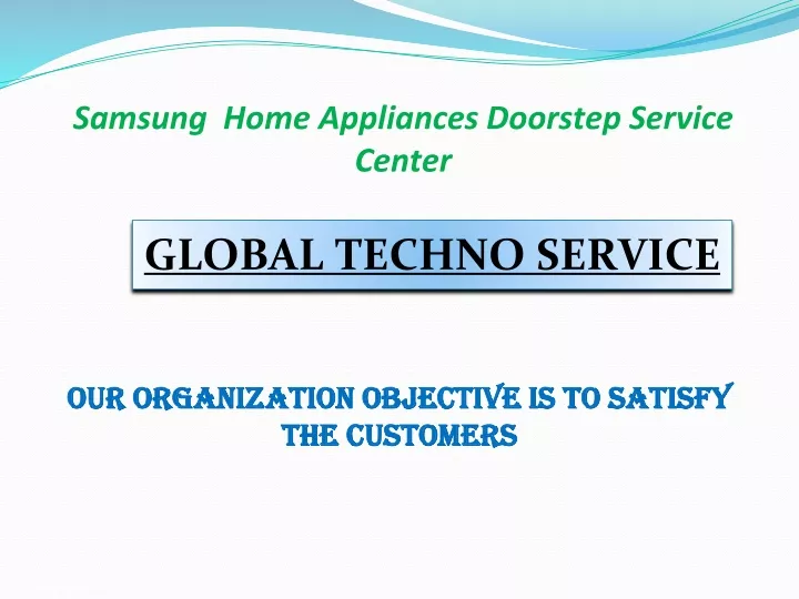 samsung home appliances doorstep service center