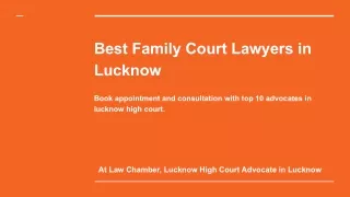 Best Family Court Lawyers in Lucknow