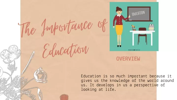 the importance of education