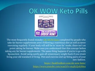 OK WOW Keto - Fat Burning Foods Which Help Your Diet