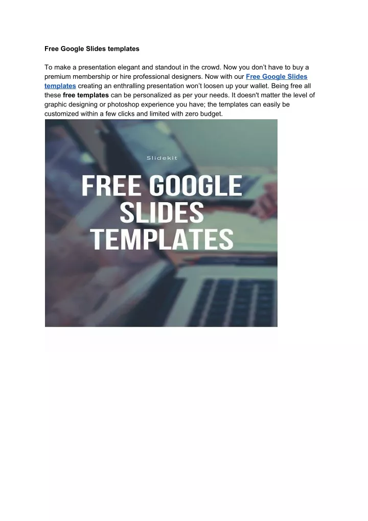 free google slides templates to make