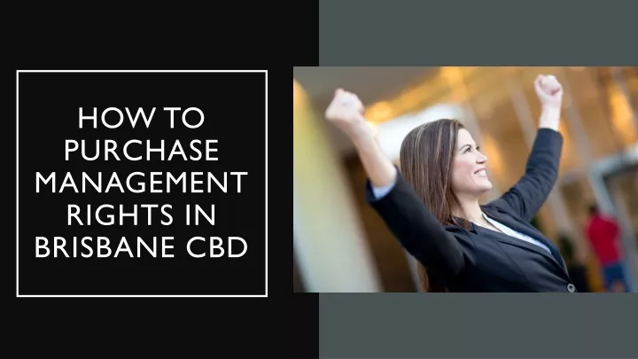 how to purchase management rights in brisbane cbd