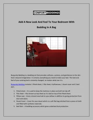 add a new look and feel to your bedroom with