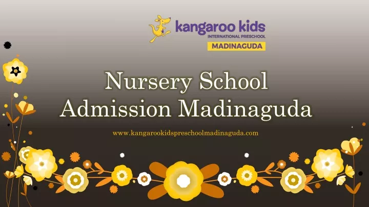 nursery school admission madinaguda