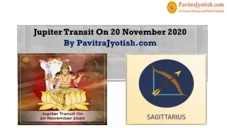 jupiter transit on 20 november 2020
