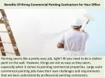Commercial Painting Services Santa Barbara | Benefits Of Hiring Commercial Painting Contractors For Your Office