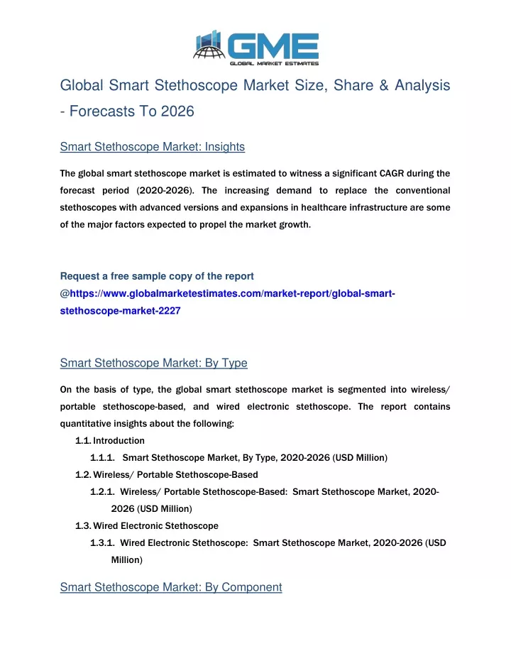 global smart stethoscope market size share