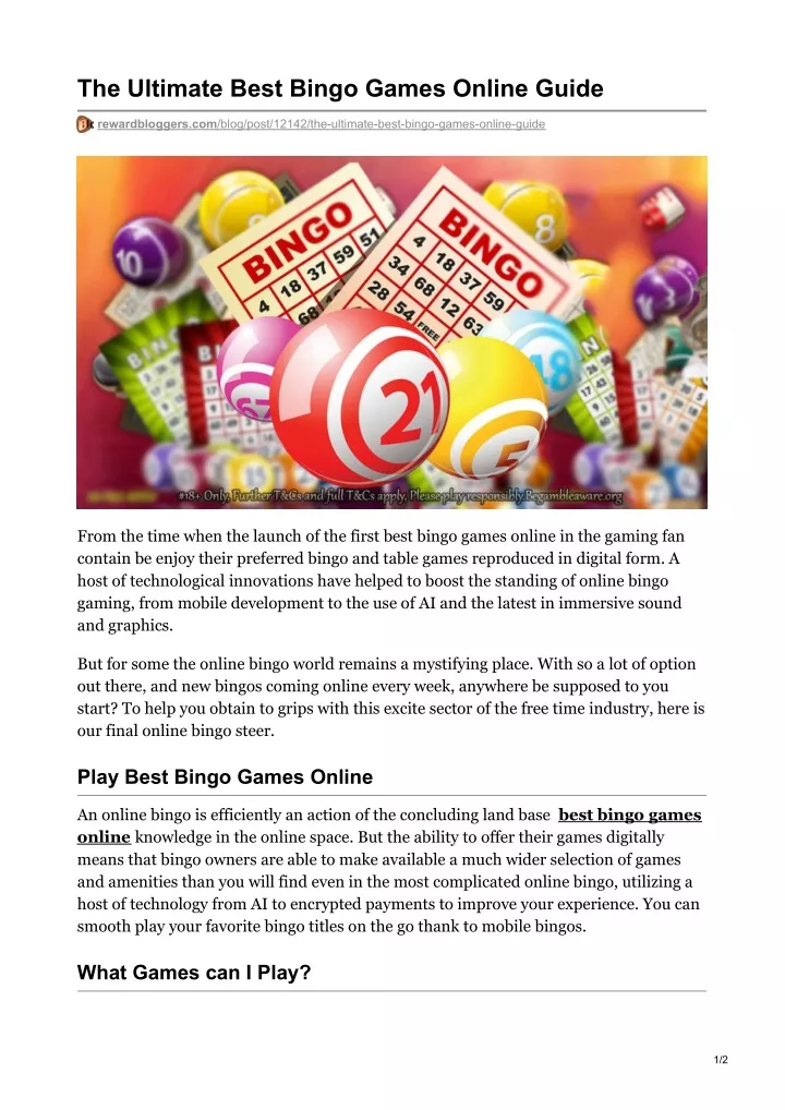the ultimate best bingo games online guide