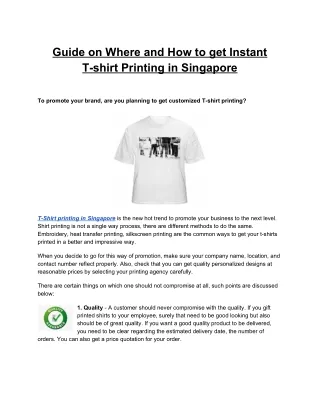 guide on where and how to get instant t shirt