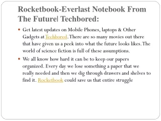 rocketbook everlast notebook from the future techbored