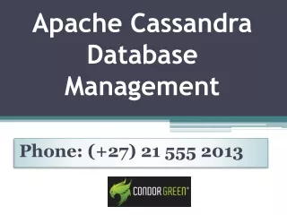 Apache Cassandra Database Management