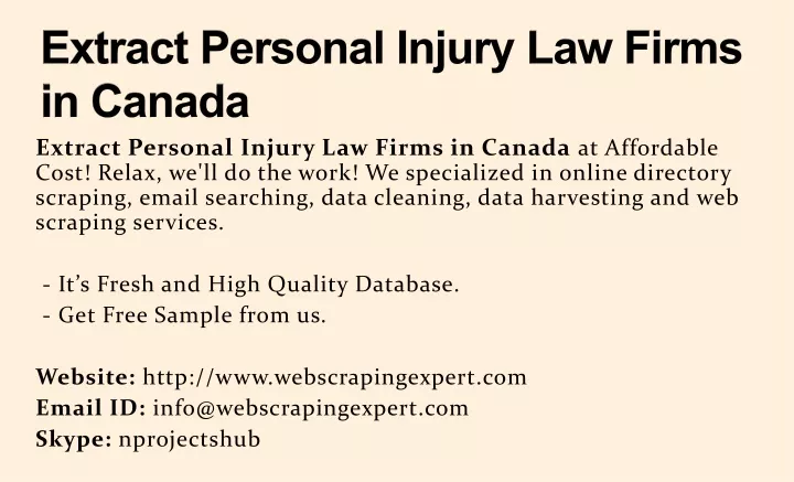 extract personal injury law firms in canada