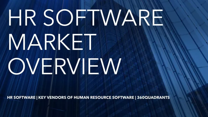 hr software market overview