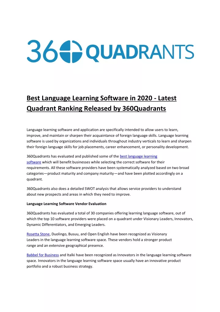 best language learning software in 2020 latest