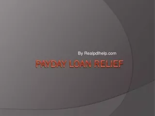 Payday Loan & Debt Consolidation Relief Company
